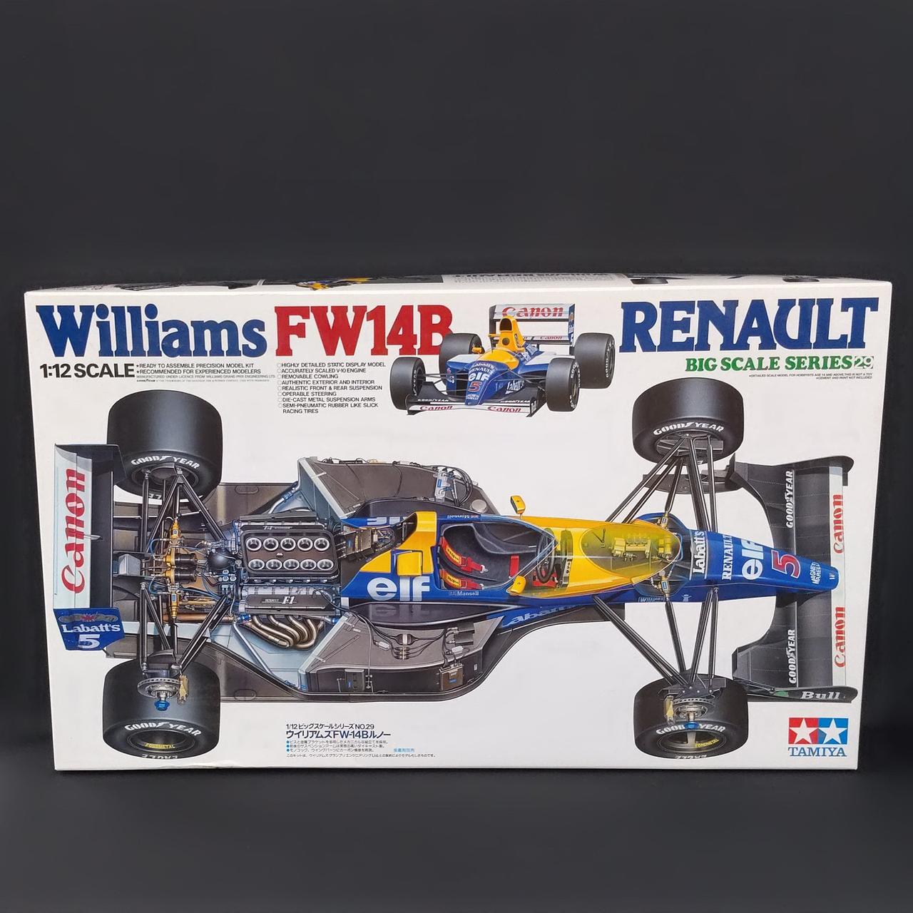 タミヤ1/12ビッグスケールシリーズ ウイリアムズFW14Bルノー　プラモデル Amazon | タミヤ 1/12 ビッグスケールシリーズ No.29