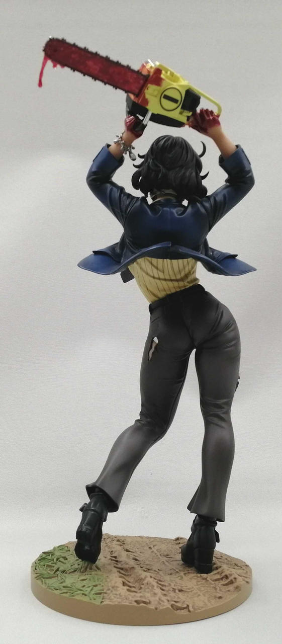 Leatherface コトブキヤフィギュア チェーンソー付き KOTOBUKIYA Chain saw Girl Leather Face Suit Version 1 / 7