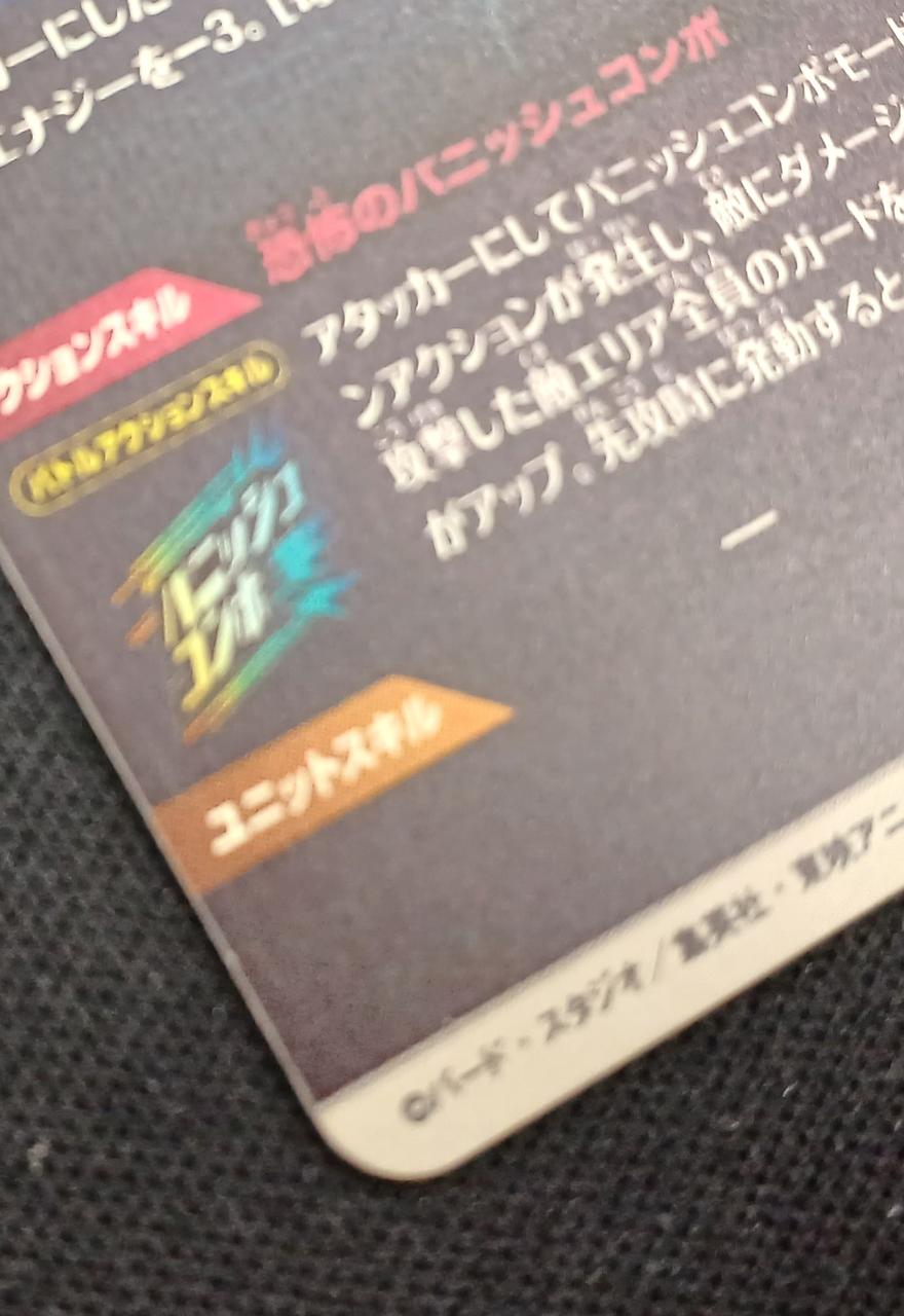 裏面左下若干白かけ有