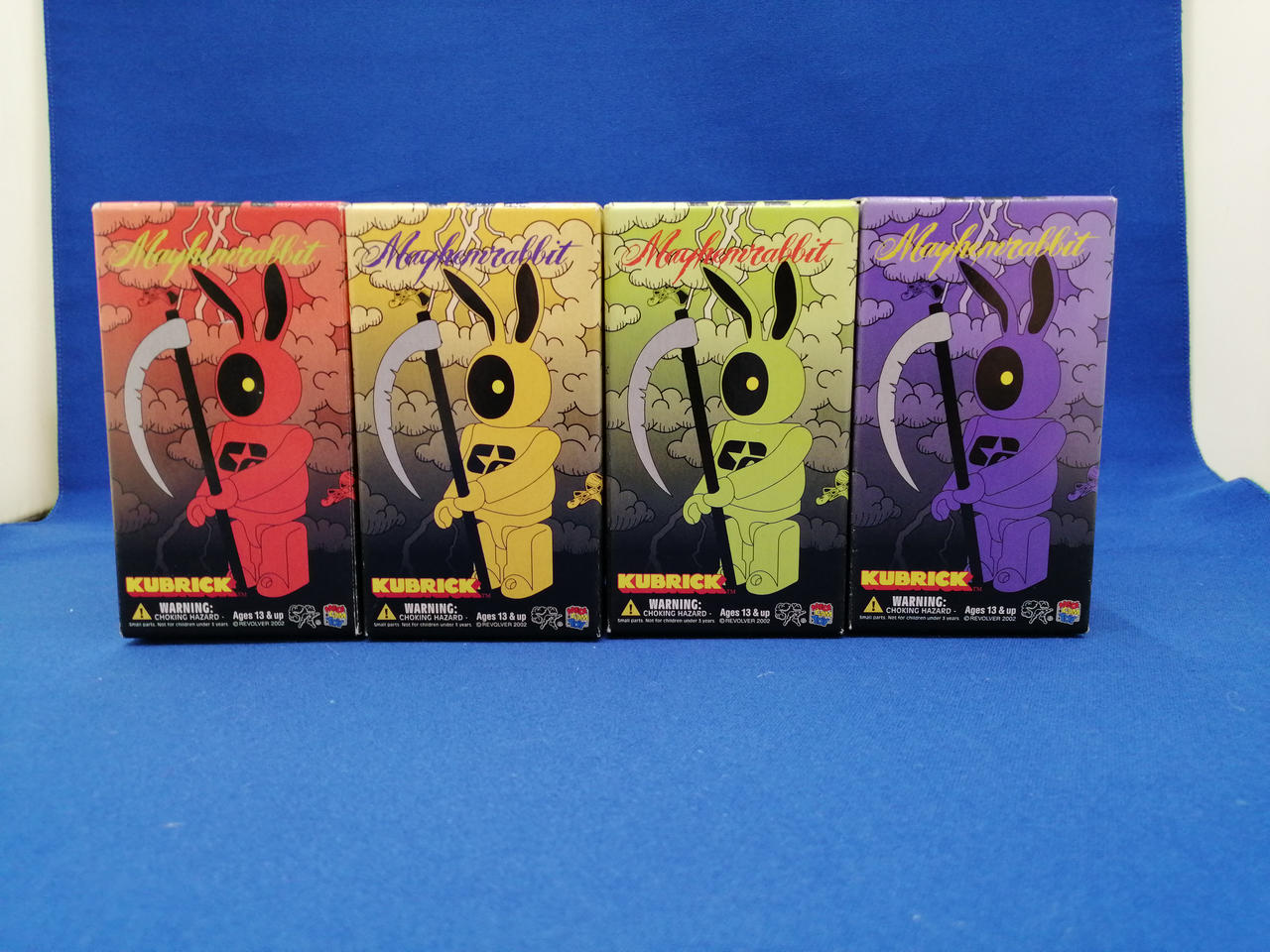 MEDICOM TOY - REVOLVER x MEDICOMTOY メイヘムラビット KUBRICK Kubrick MEDICOM TOY REVOLVER Mayhem Rabbit Figure 4 sets