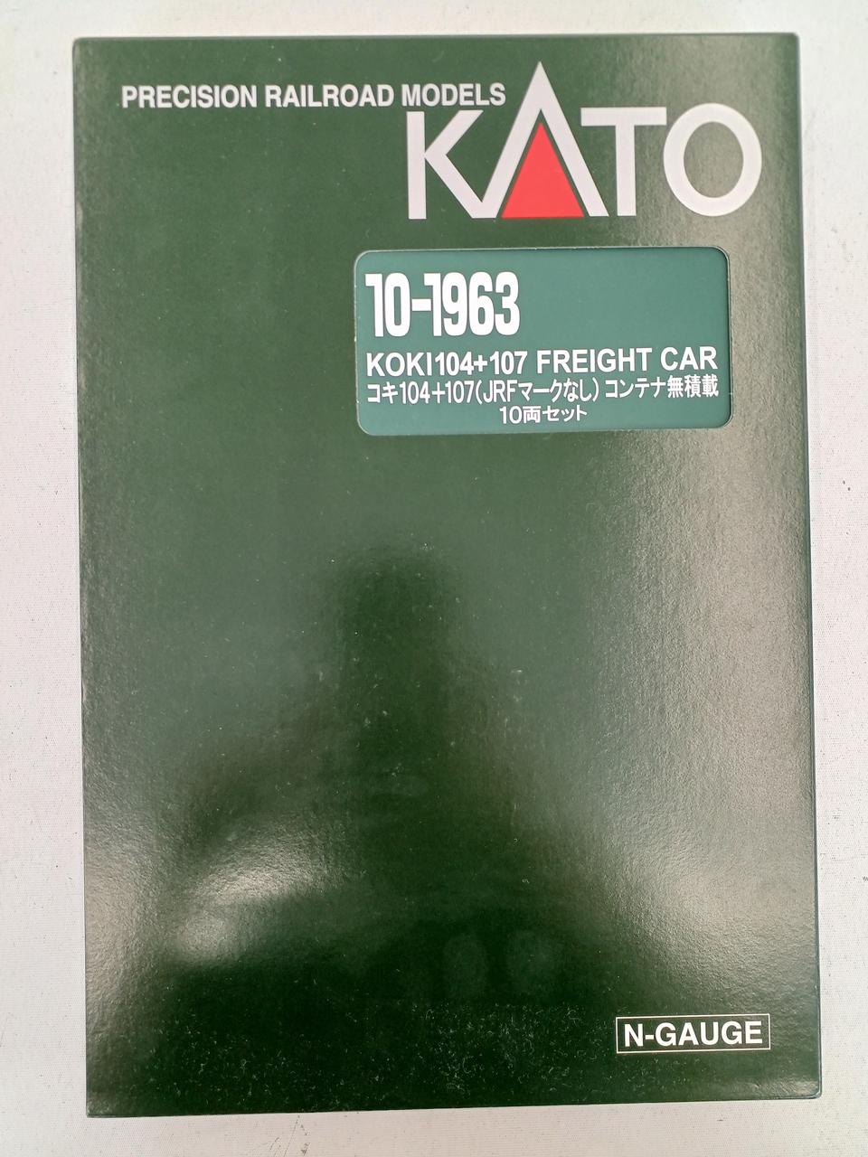 カトー(KATO)|コキ104+107（JRF マークなし）コンテナ無積載10両