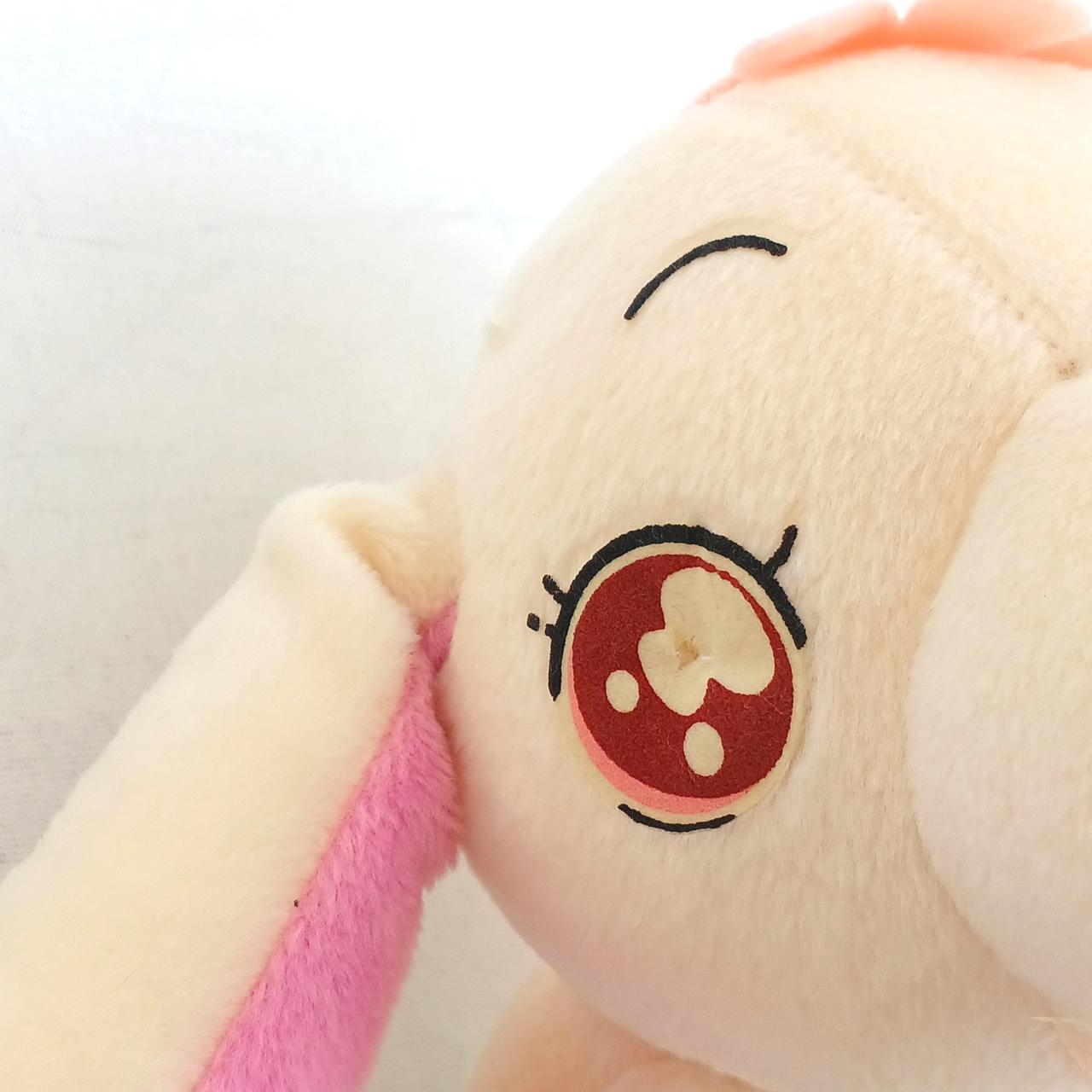 両目に穴が空いています