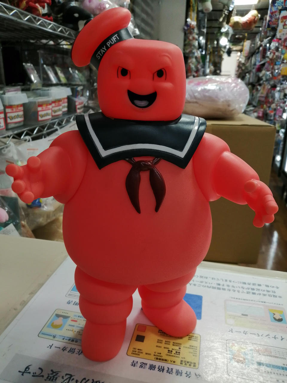 ゴーストバスターズマシュマロマンソフビ貯金箱2怒りの赤ver ノーマル蓄光ver ゴーストバスターズ マシュマロマン ソフビ貯金箱 | ROBOTROBOT