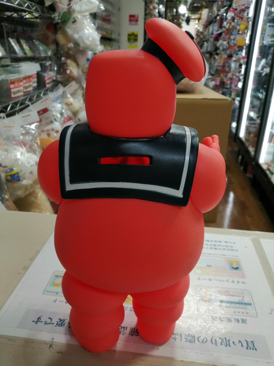 ゴーストバスターズマシュマロマンソフビ貯金箱2怒りの赤ver ノーマル蓄光ver ゴーストバスターズ マシュマロマン ソフビ貯金箱 | ROBOTROBOT