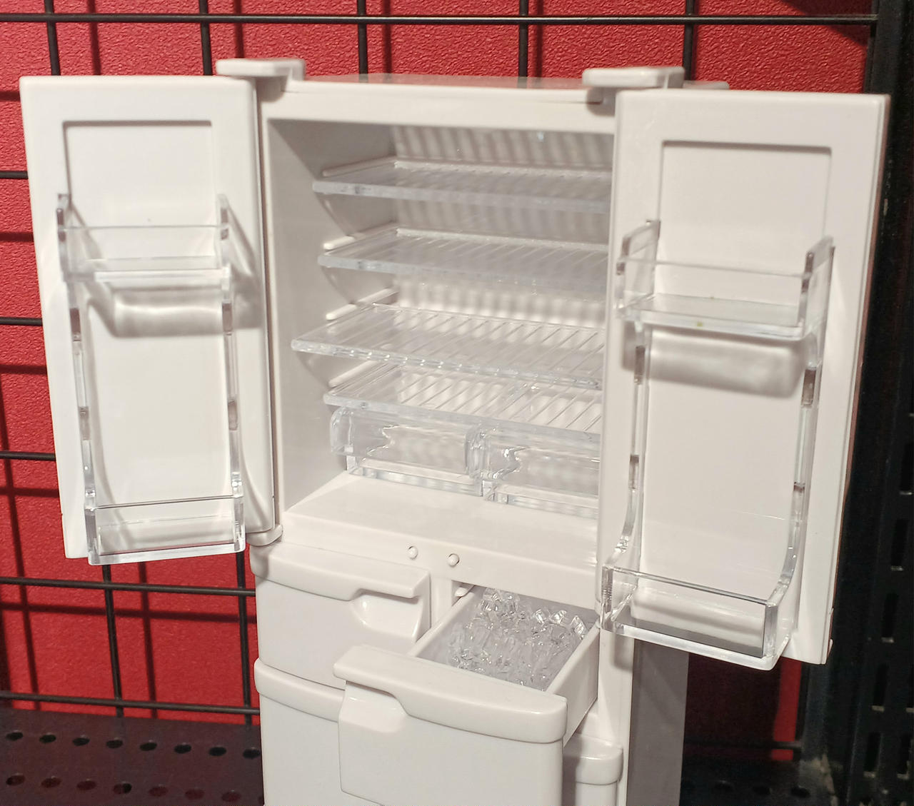 HFD1839 ★良品★ ぷちサンプルシリーズ 光る冷蔵庫 ピッカリさん Re-ment Light Up Refrigerator / リーメント 光る冷蔵庫