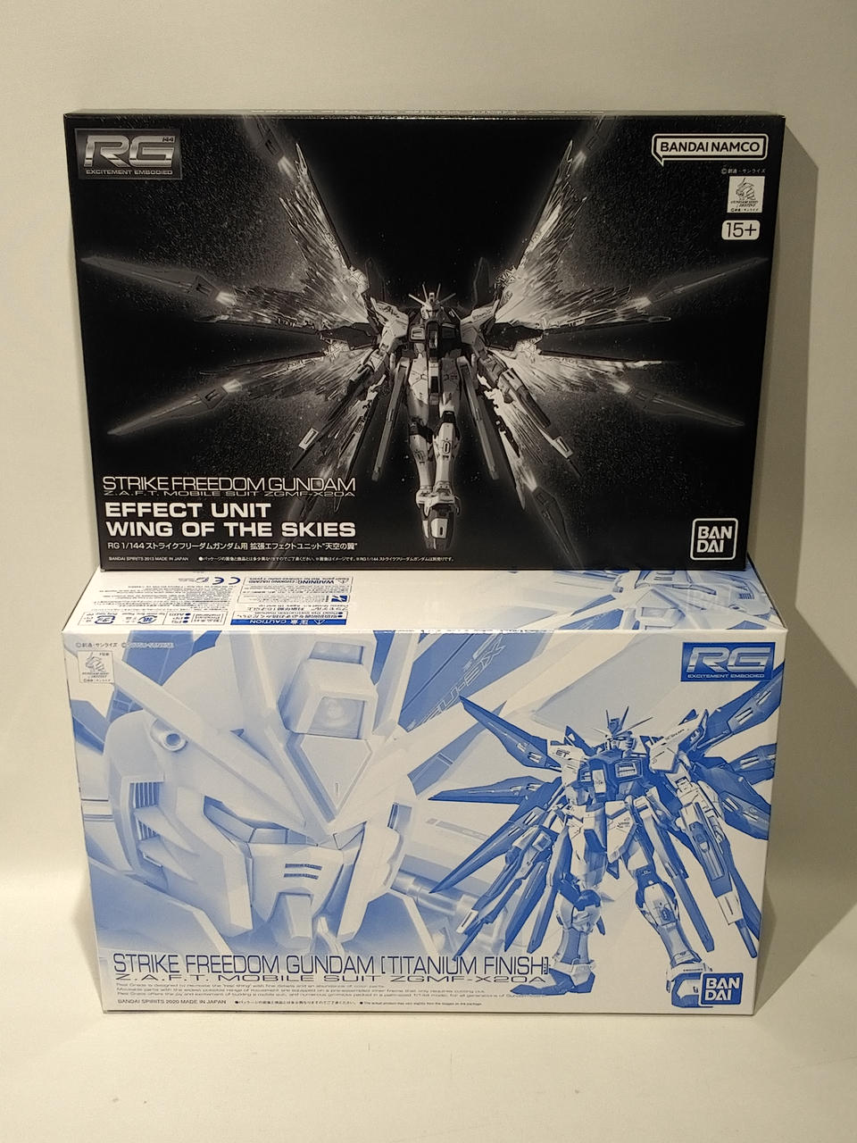 RGストライクフリーダムガンダムチタニウムフィニッシュ天空の翼