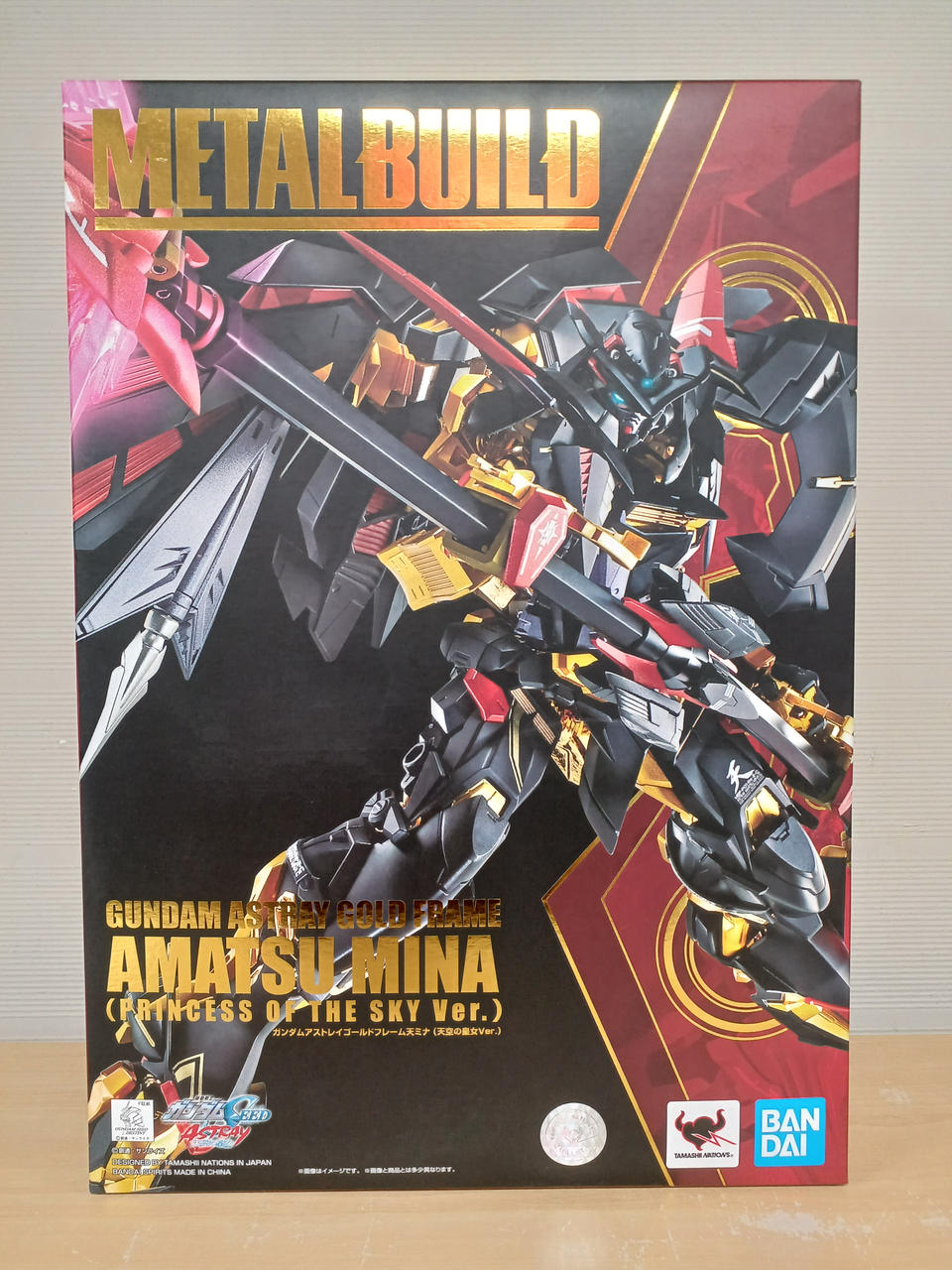 BANDAI -  L BUILD ガンダムアストレイゴールドフレーム天ミナ 新品未開封品 METAL BUILD ガンダムアストレイゴールドフレーム天ミナ（天空の