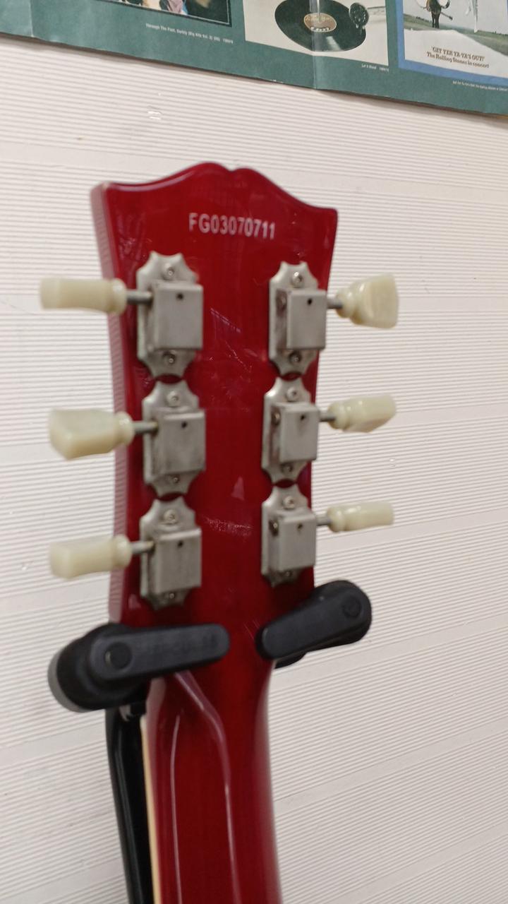 Burny エレキギター レッド弦楽器 本体のみ M2417 Burny Electric Guitar Red String Instrument Body Only M2417