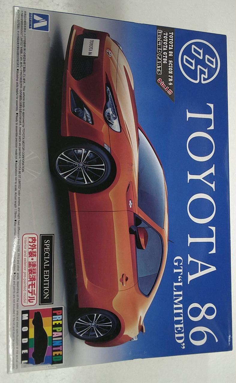 1/24 トヨタ ZN6 TOYOTA86 '16 （クリスタルブラックシリカ