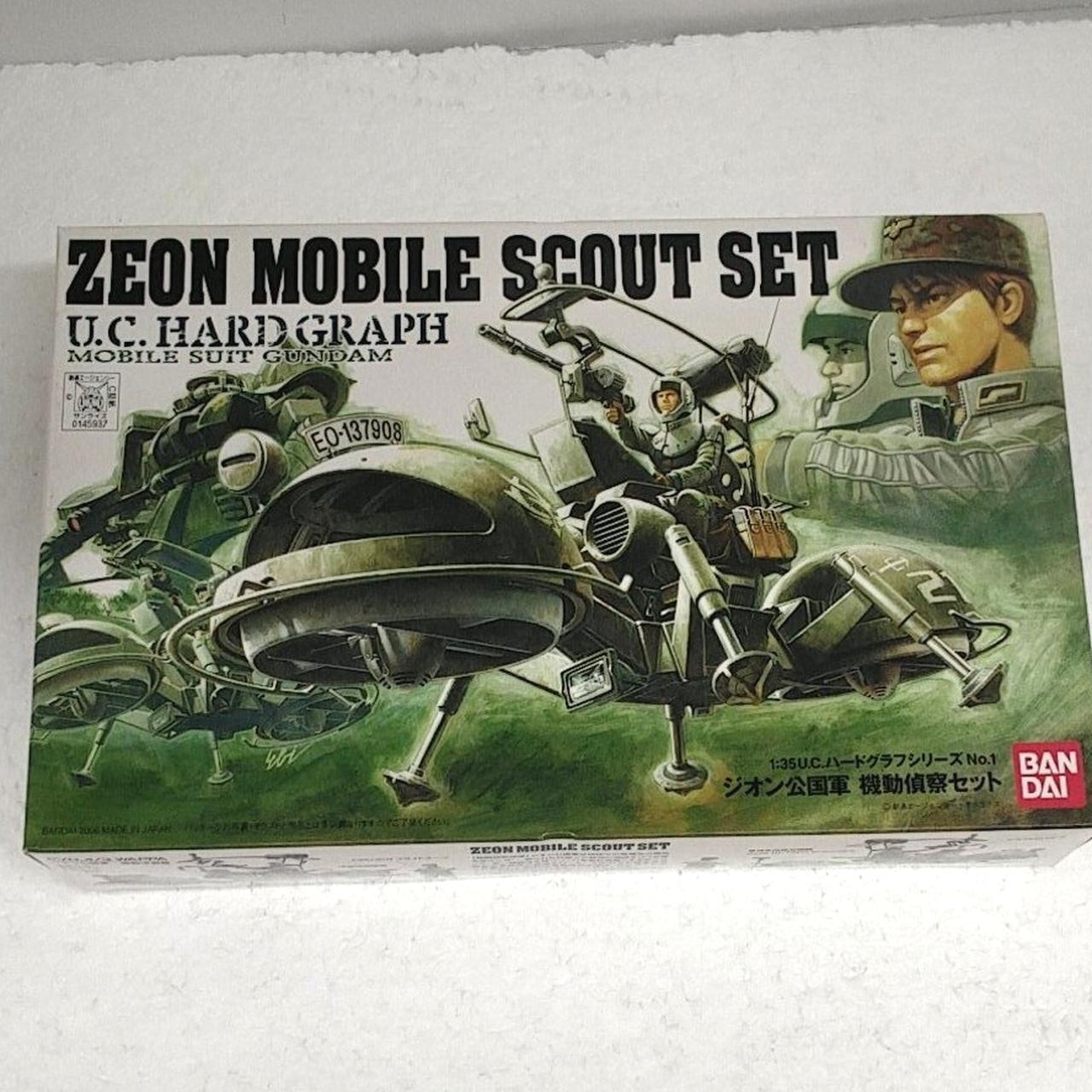 (未使用･未開封品)　UCHG 1/35 ジオン公国軍 機動偵察セット (機動戦士ガンダム) gsx453j 1/35 U.C.HARD GRAPH ジオン公国軍 機動偵察セット｜バンダイ