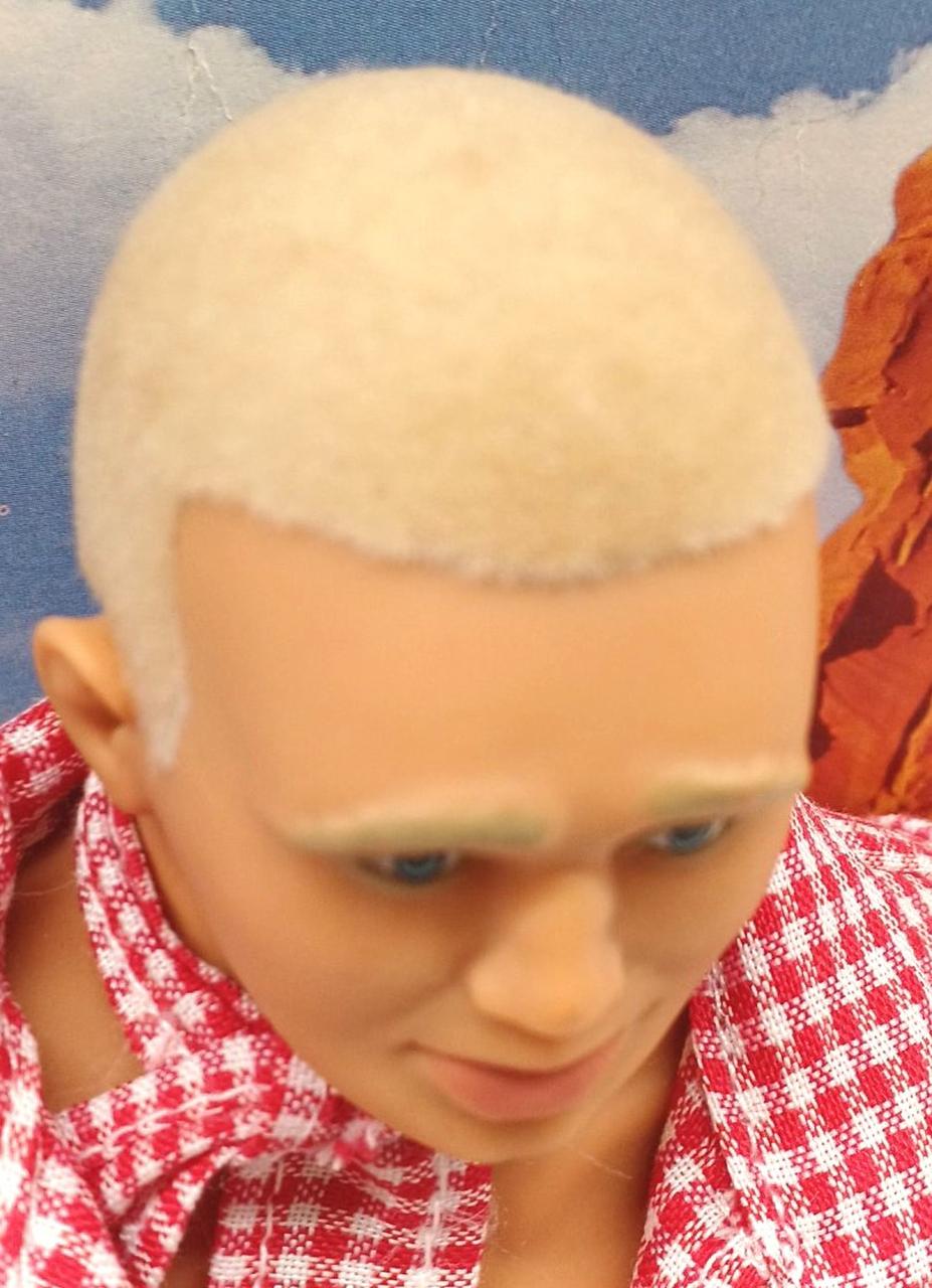 鼻先・髪の毛汚れあります。