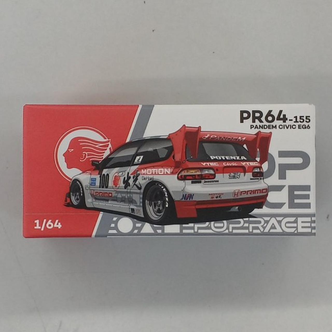 限定 ポップレース PANDEM CIVIC EG6 PR64-155 POPRACE 1/64 PANDEM CIVIC EG6 v1.5 METALLIC BLUE PR640127