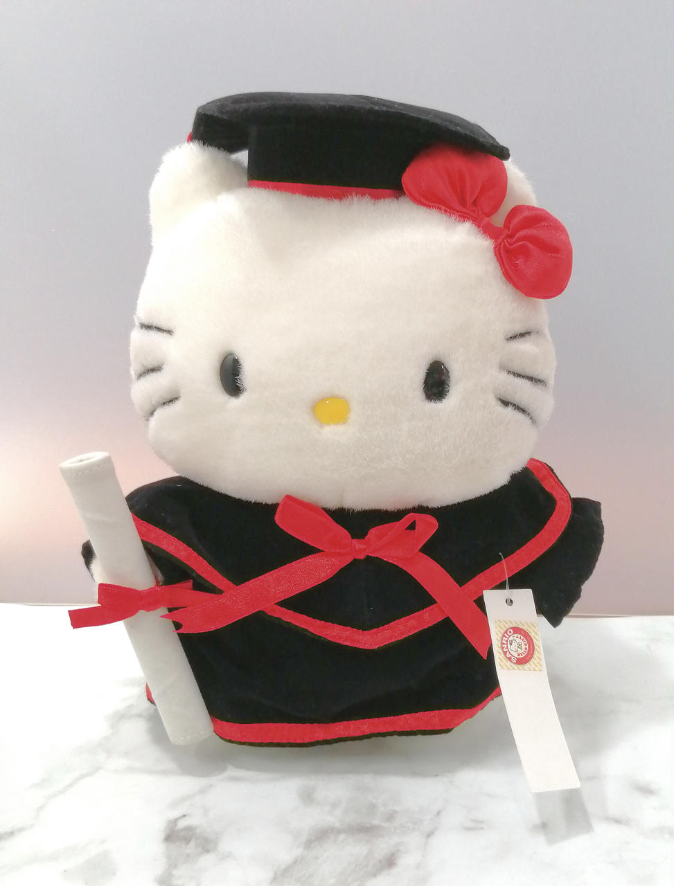 ハローキティ　ぬいぐるみ　アカデミックドレス(卒業式)