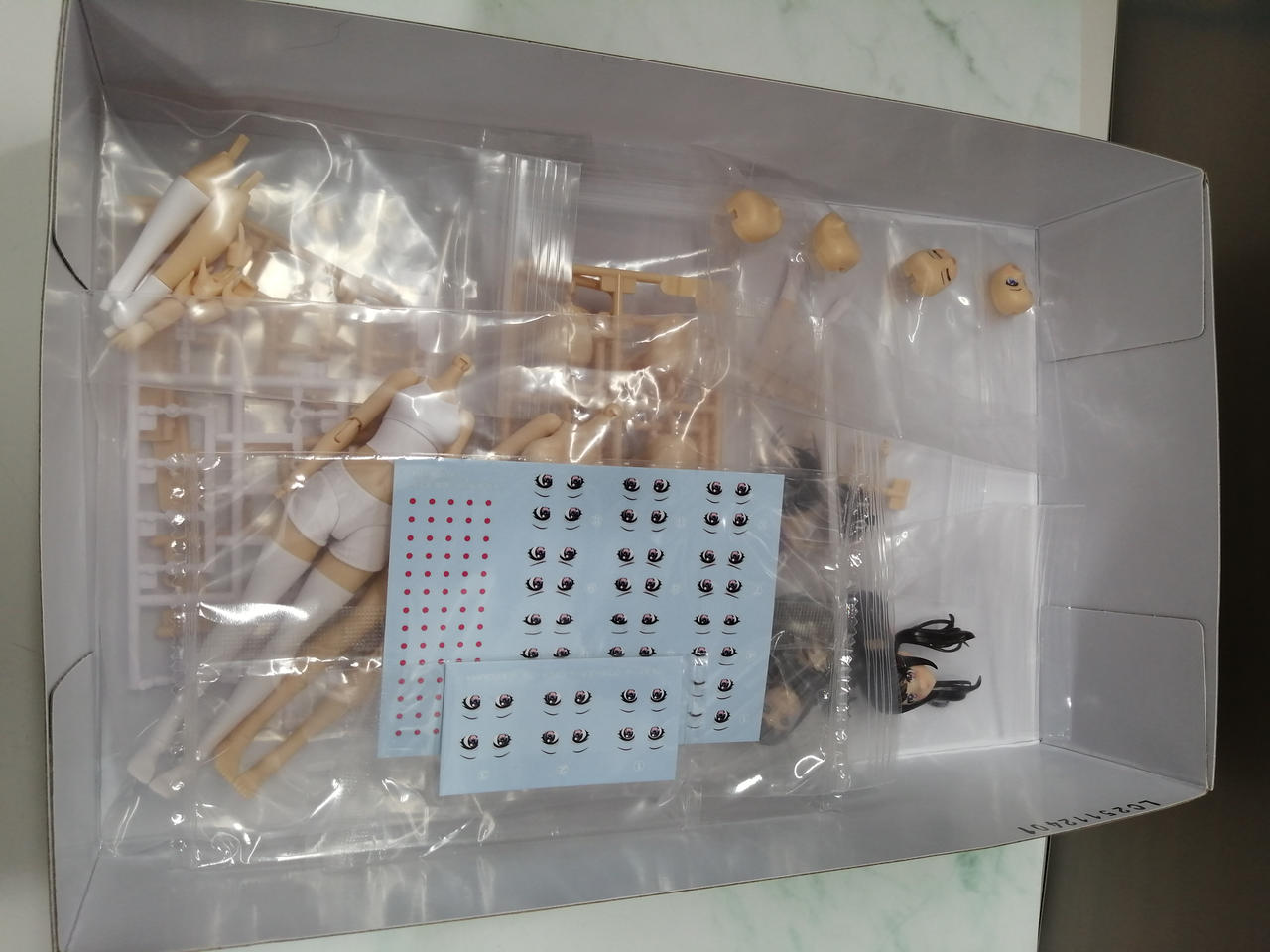 組み立て済みの為パーツ使用済み。