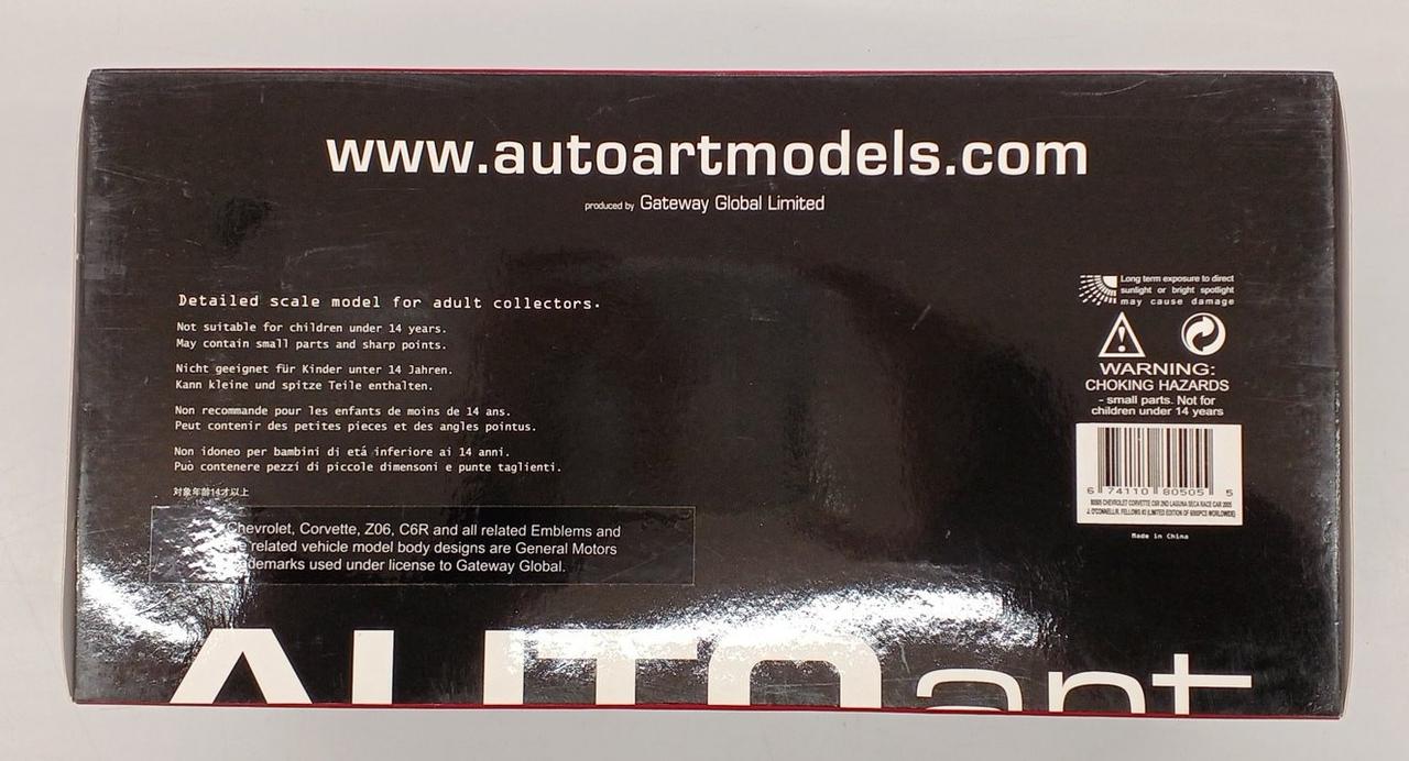 AUTOart 型番：C6R PLAIN BODY VERSION シボレー・コルベット 1