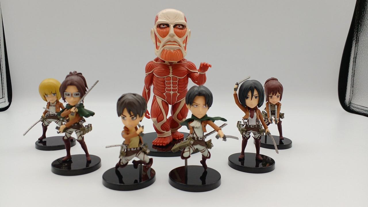 英雄巨人タイタス　蛮騎士ハーキュリー　大天使ヴァリエル　凍獣マン・モール　セット バンダイ(BANDAI)|進撃の巨人|【ハードオフ公式通販】オフモール