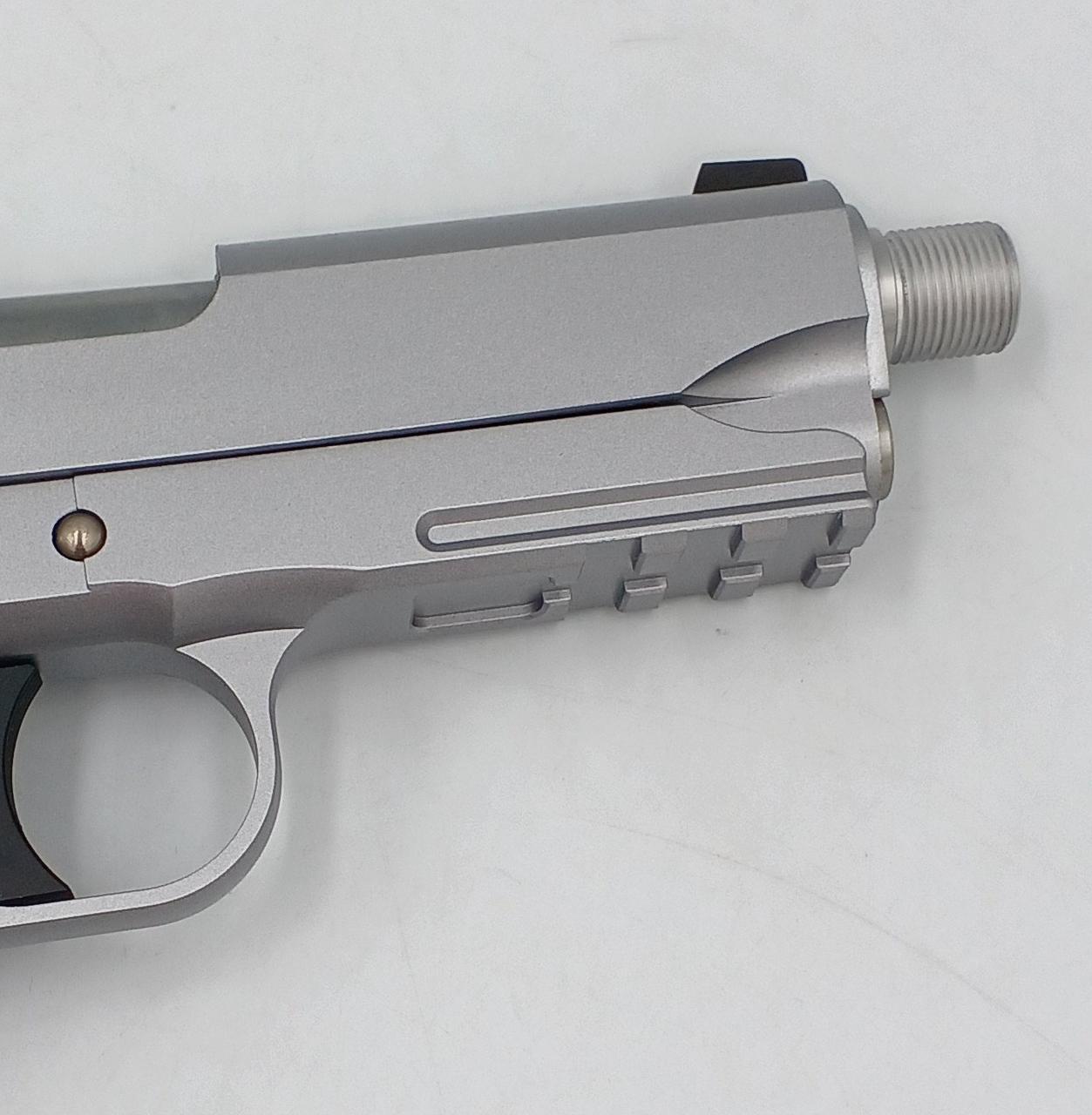 WESTERN ARMS SHORTY45 ガスガン SCW 【RAILED SHORTY .45】 ALL SILVER / ウェスタンアームズ ：再試射