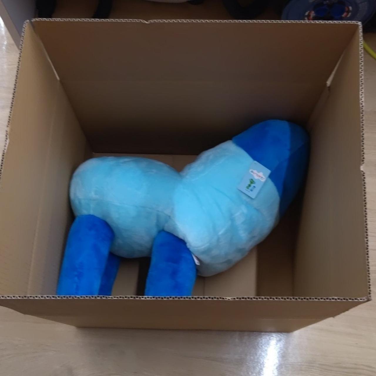 この状態に緩衝材をつめて発送します。