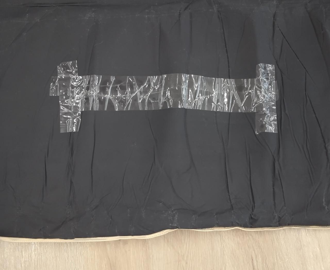 フロアシート破れ補強あり