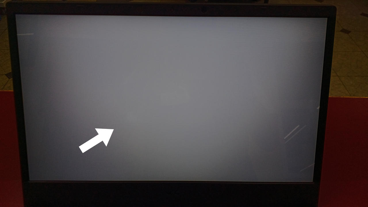 ※画面中央に輝点あり※