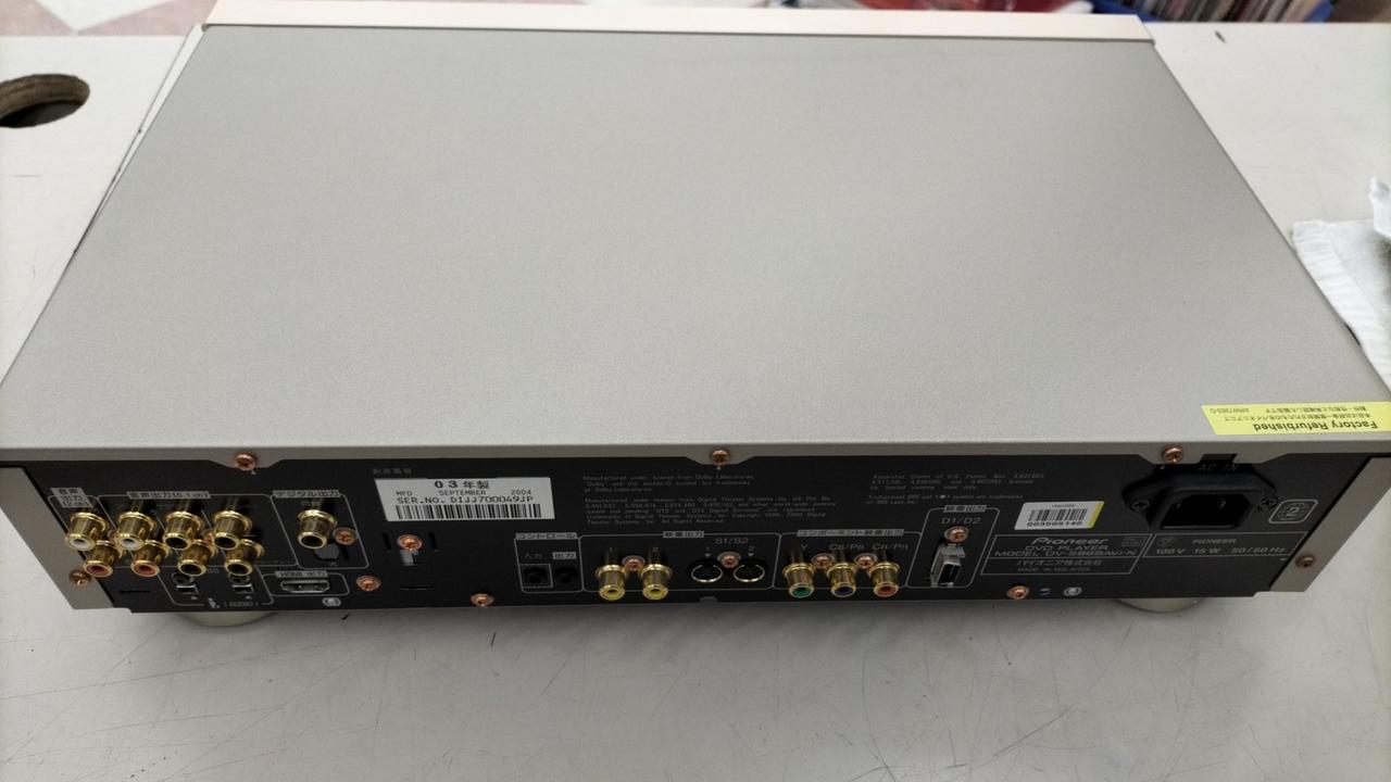 pioneer DV-S969AVi-N ユニバーサルプレイヤー【動作良好】 パイオニア・DV-S969AVi-N（DVDプレーヤー）を弄る。 | たもつ