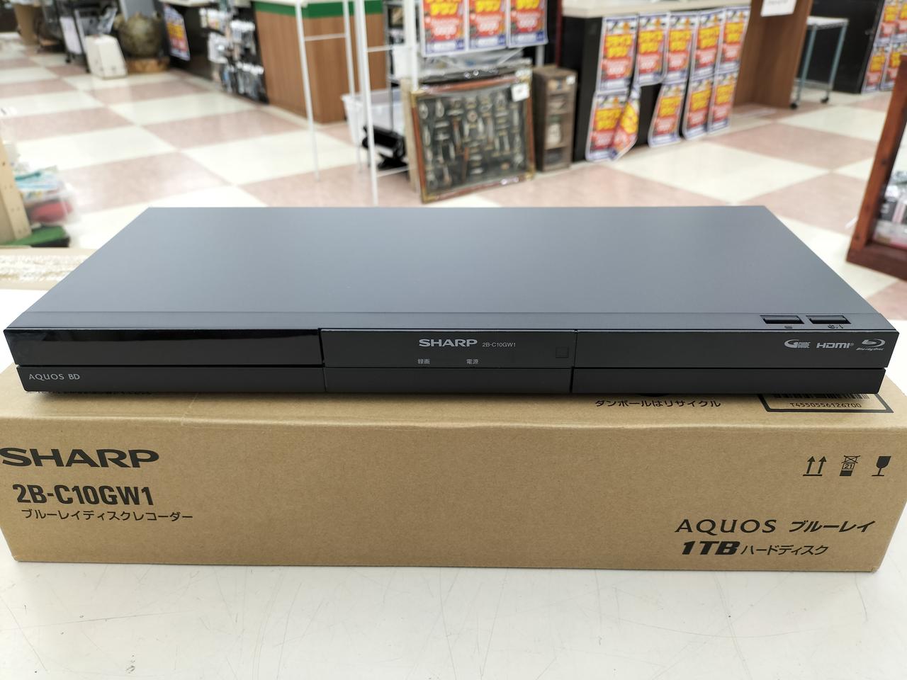 SHARP 2B-C10GW1 シャープ Blu-rayレコーダー 2024年製 SHARP シャープ