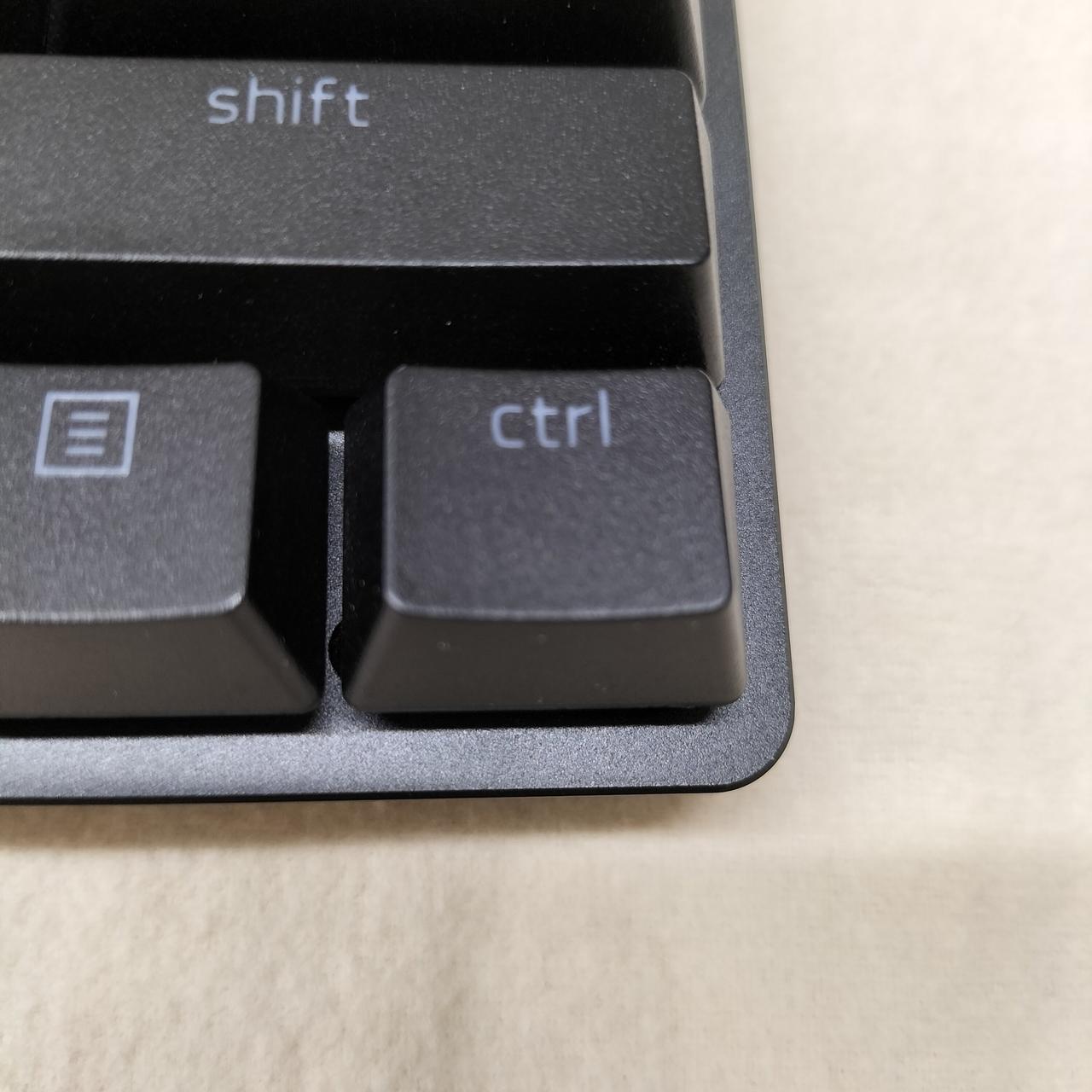注：左右Ctrlキー内部で軸折れあり