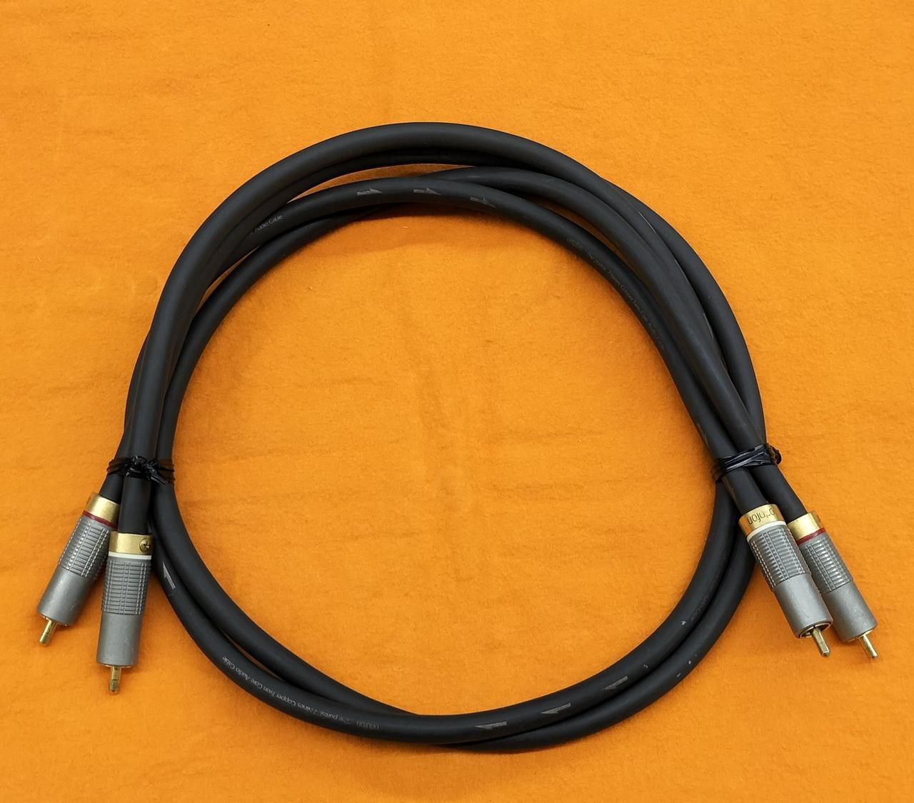 【美品】オルトフォンORTOFON AG-505 RCAケーブル 1m×2本 美品】オルトフォンORTOFON AG-505 RCAケーブル 1m×2本