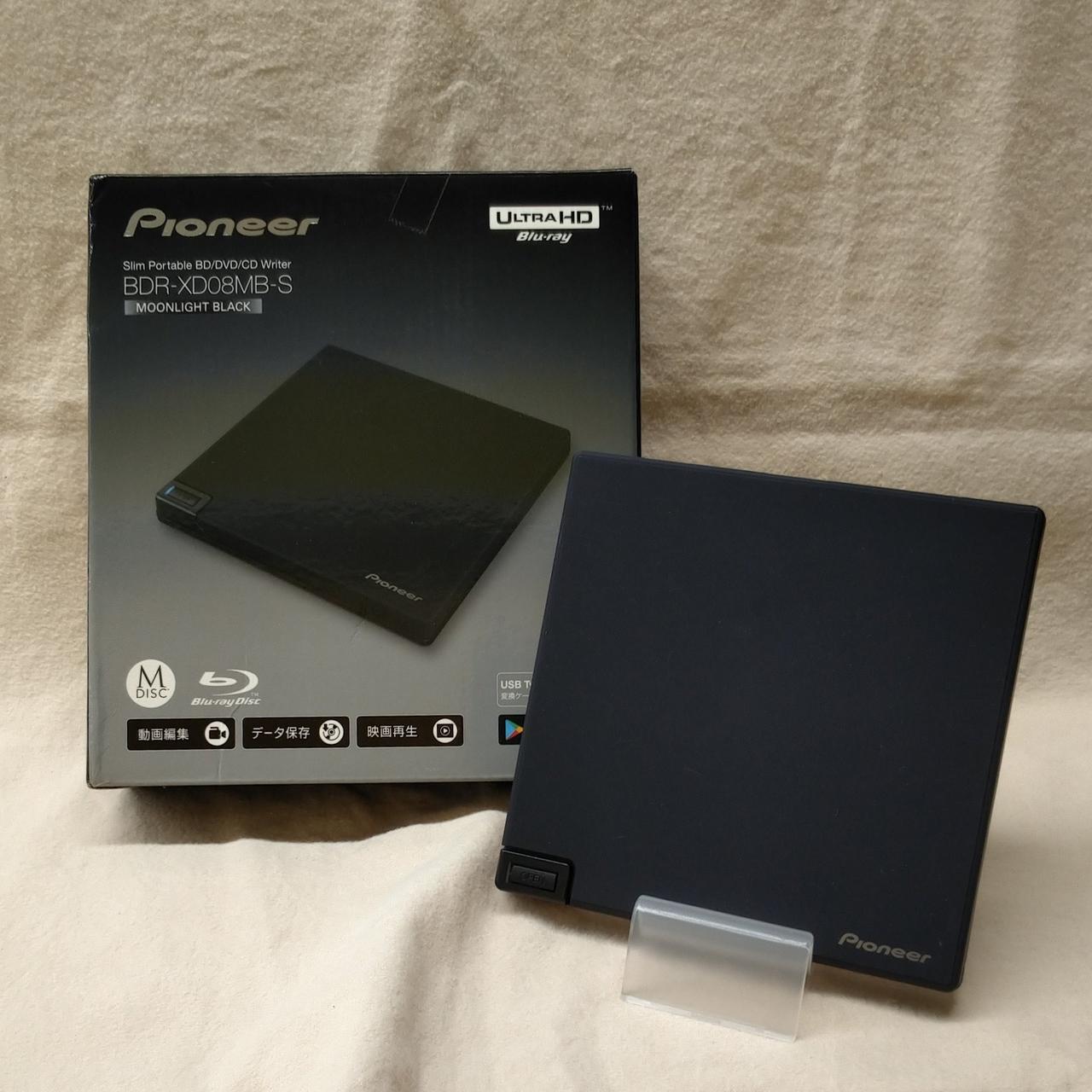 Pioneer BDR-XD08MB-S 外付けブルーレイディスクドライブ Pioneer BDR