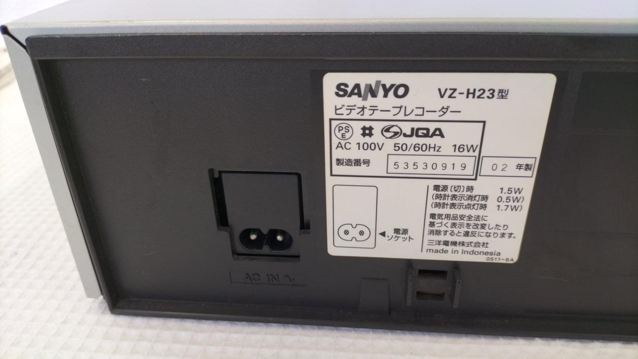 SANYO|VHSビデオデッキ|HARDOFFオフモール（オフモ）|2010260000033817