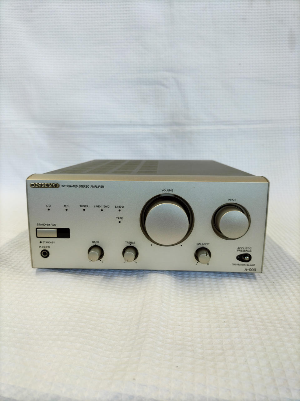 専用 ONKYO オンキョー プリメインアンプ A-909 動作問題なし ステレオ工房 ポニー：ONKYO_A-909_011