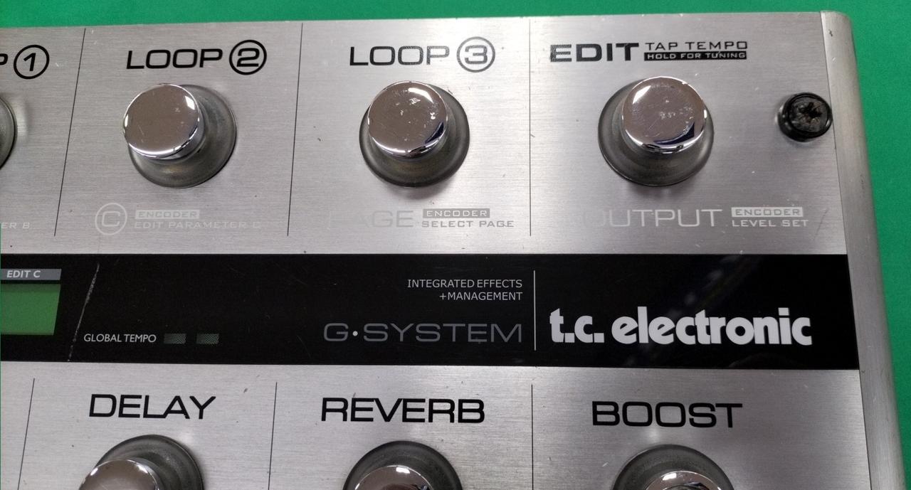 【ジャンク】 tc electronic G-System マルチエフェクター ジャンク T.C.Electronic G-SYSTEM マルチエフェクター