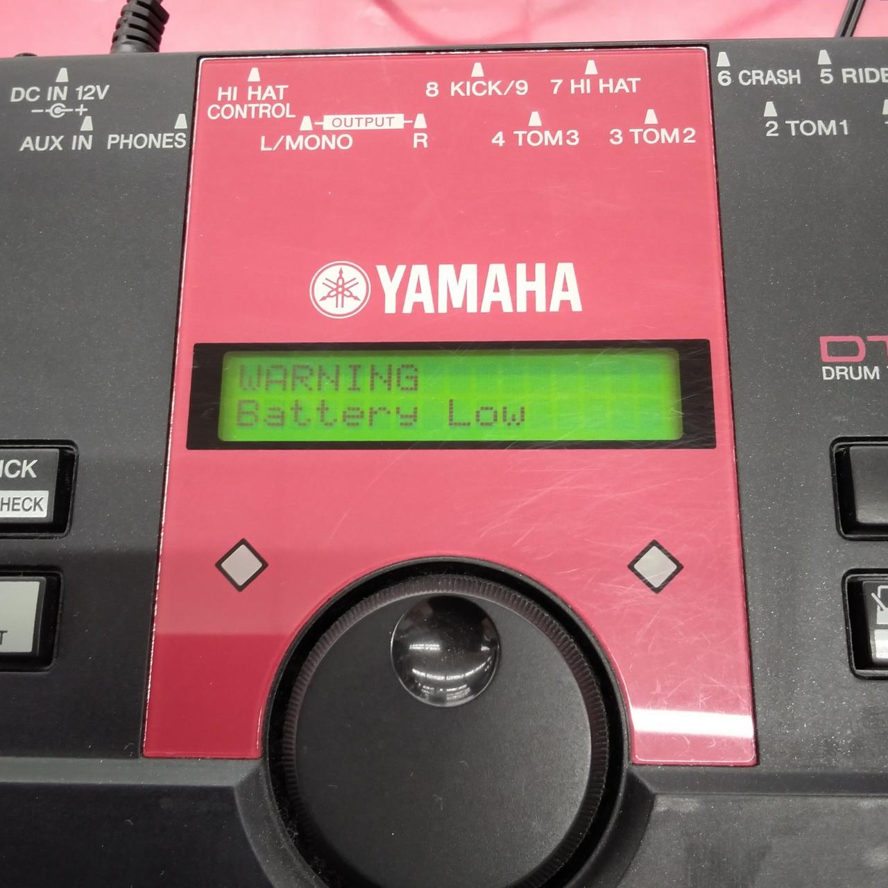 battery low の表示有り