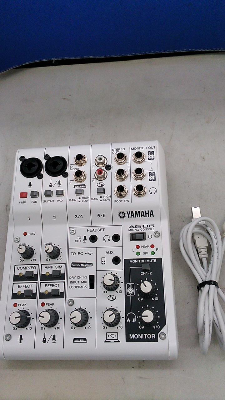 ヤマハ(YAMAHA)|YAMAHA オーディオインターフェイス AG06