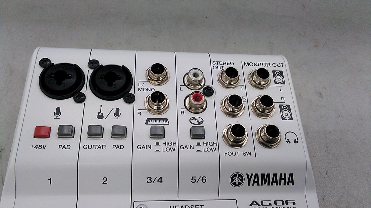 【中古品】YAMAHA AG-06 オーディオインターフェイス ヤマハ(YAMAHA)|YAMAHA オーディオインターフェイス AG06