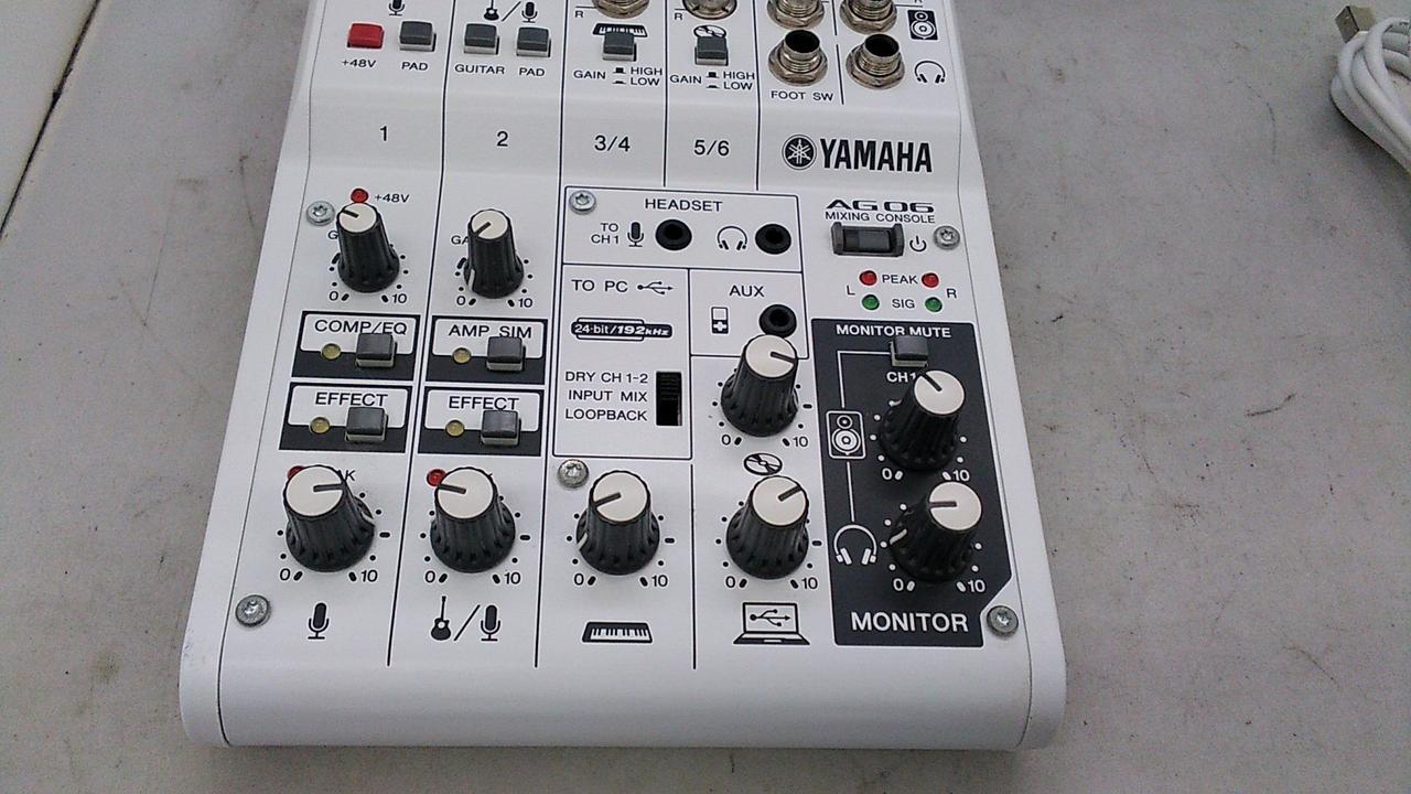 【中古美品】YAMAHA AG06 オーディオインターフェイス ヤマハ(YAMAHA)|YAMAHA オーディオインターフェイス AG06