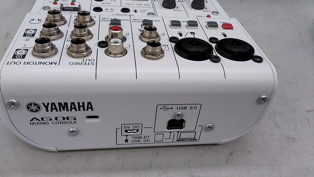 【中古美品】YAMAHA AG06 オーディオインターフェイス ヤマハ(YAMAHA)|YAMAHA オーディオインターフェイス AG06