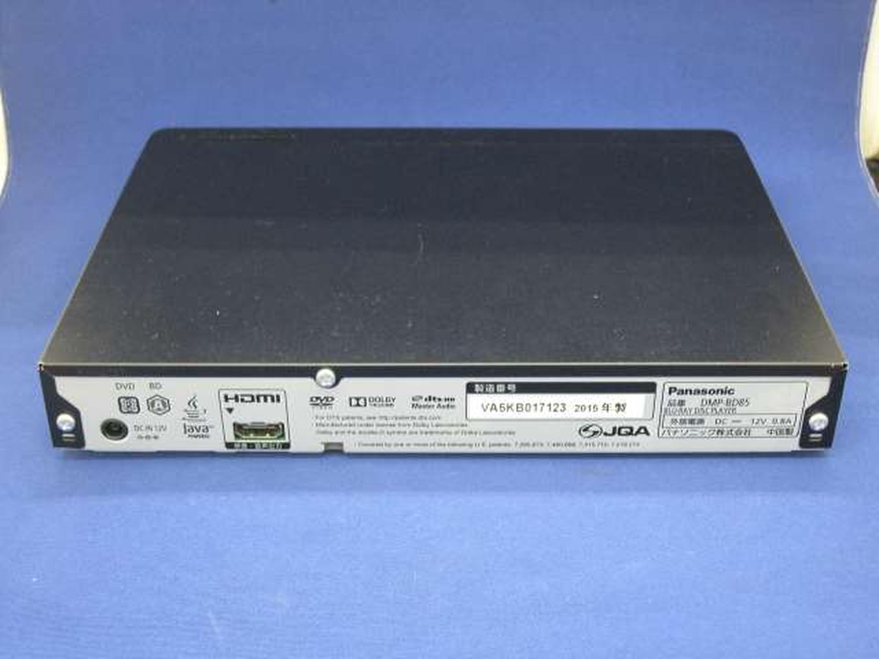 Panasonic BluRayプレーヤー 概要 ブルーレイディスクプレーヤー DMP-BD85 | ブルーレイ