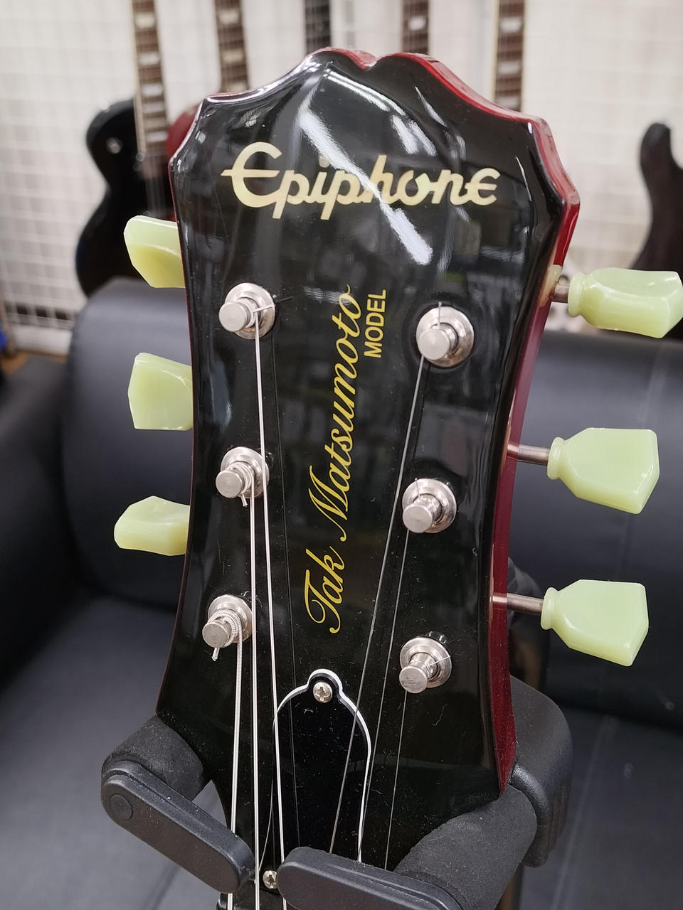 写真追加】Tak Matsumoto DC ブラック Epiphone