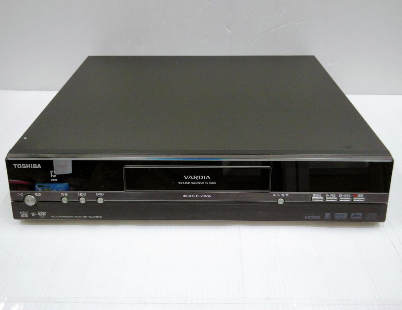HDD内蔵DVDレコーダー　TOSHIBA VARDIA RD-XD92D Amazon | TOSHIBA 東芝 RD-XD92 HDD＆DVDビデオレコーダー （HDD