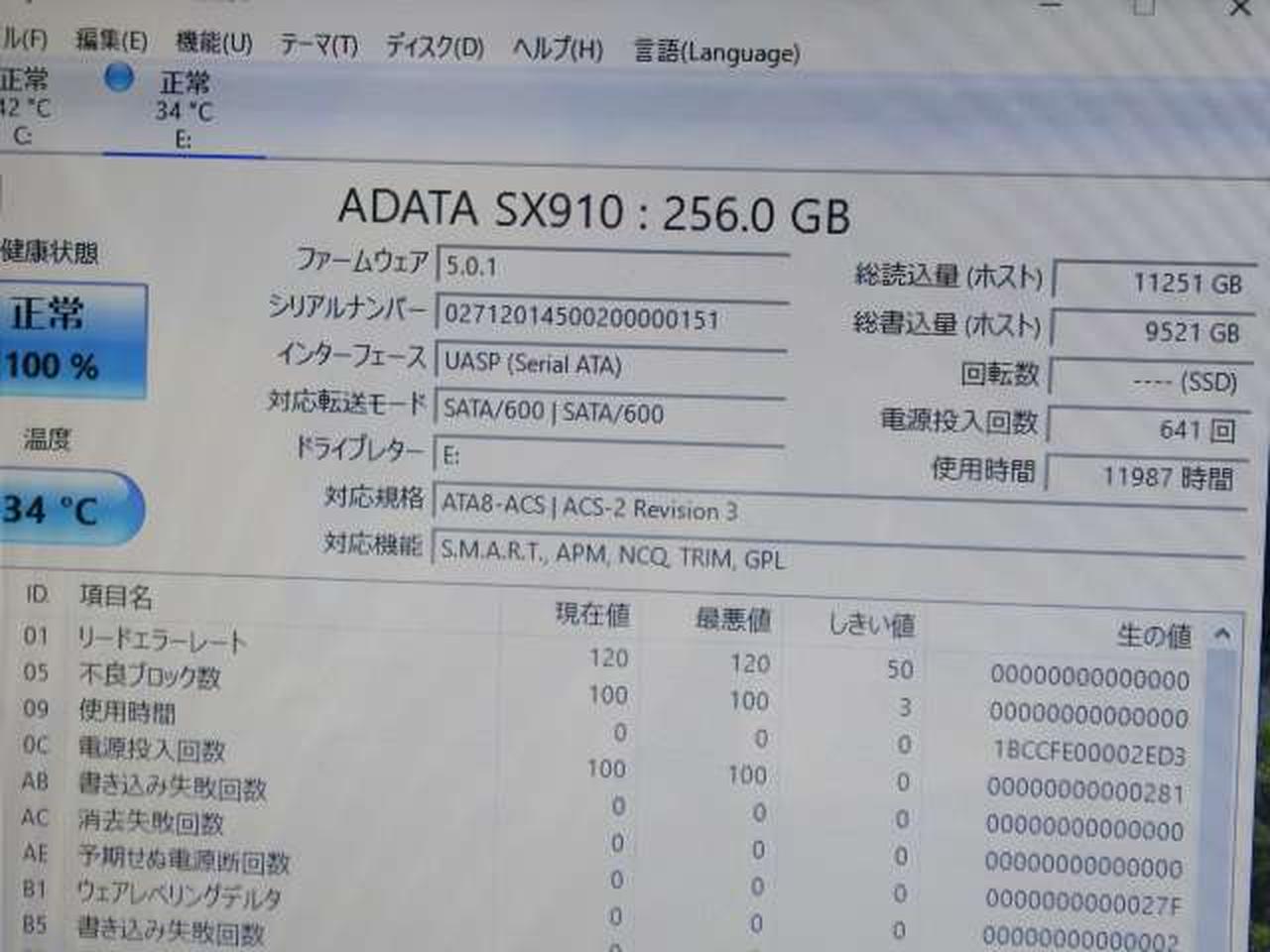 ※チェック用モニターの画面です。