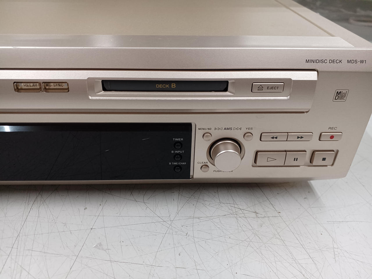 SONY MDS-W1 ダブルMDデッキ　ジャンク ジャンク SONY MDS-W1 ダブル MDデッキ 録音機能有 T2295018