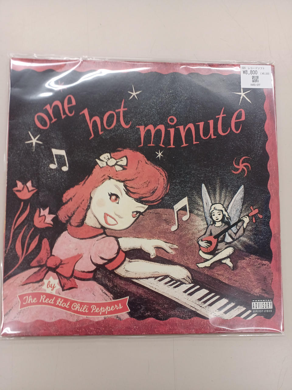 RED HOT CHILI PEPPERS レコード　帯付き　ほぼ未使用 レッドホットチリペッパーズ one hot minute LP 帯付きレコード