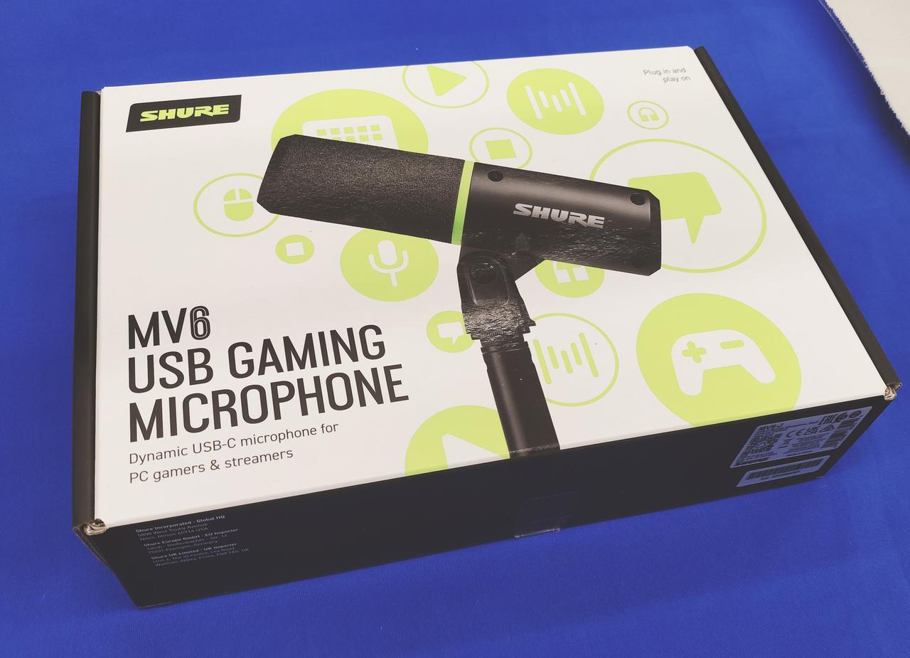 【美品】SHURE MV6 USB ゲーミングマイク Amazon.co.jp: SHURE（シュア）: MV6 USBゲーミングマイクロホン