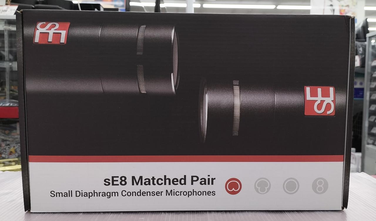 SE8 マッチドペア　コンデンサーマイク 2本セット　中古美品！ SE8 マッチドペア コンデンサーマイク 2本セット 中古美品