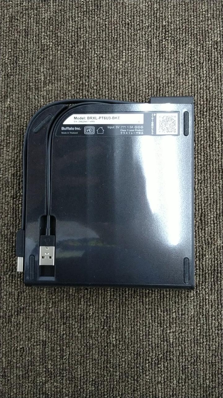 【バッファロー】【美品】BRXL-PT6U3-BKE ポータブルDVDドライブ Amazon.co.jp: バッファロー BRXL-PT6U3-BKE (ブラック) USB3.2