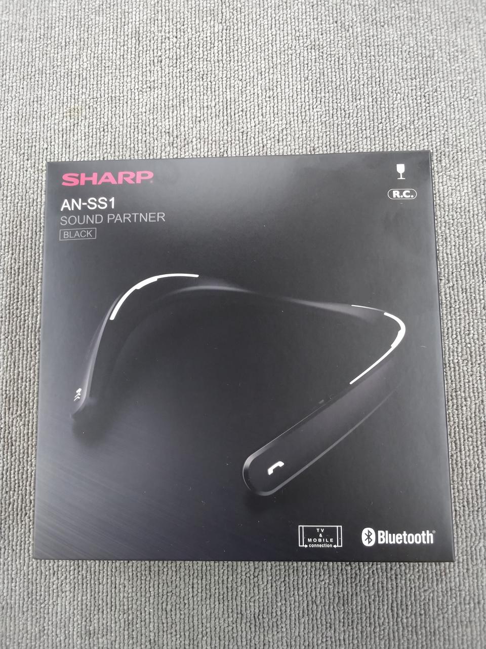 未開封　SHARP AN-SS1 ネックスピーカー ブラック 新品・未開封SHARP ウェアラブルネックスピーカー ブラックANSS1B