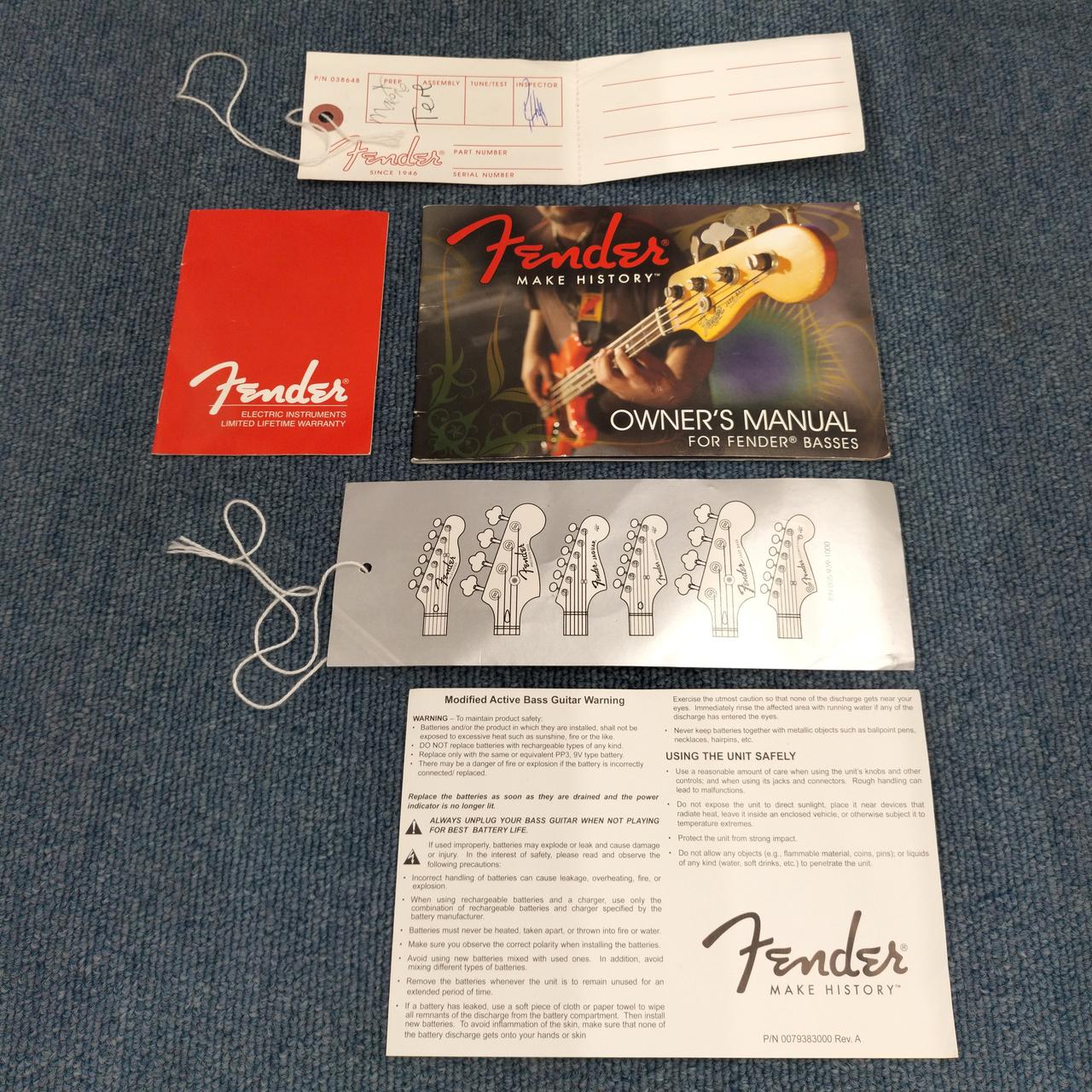 付属品の書類関係です。