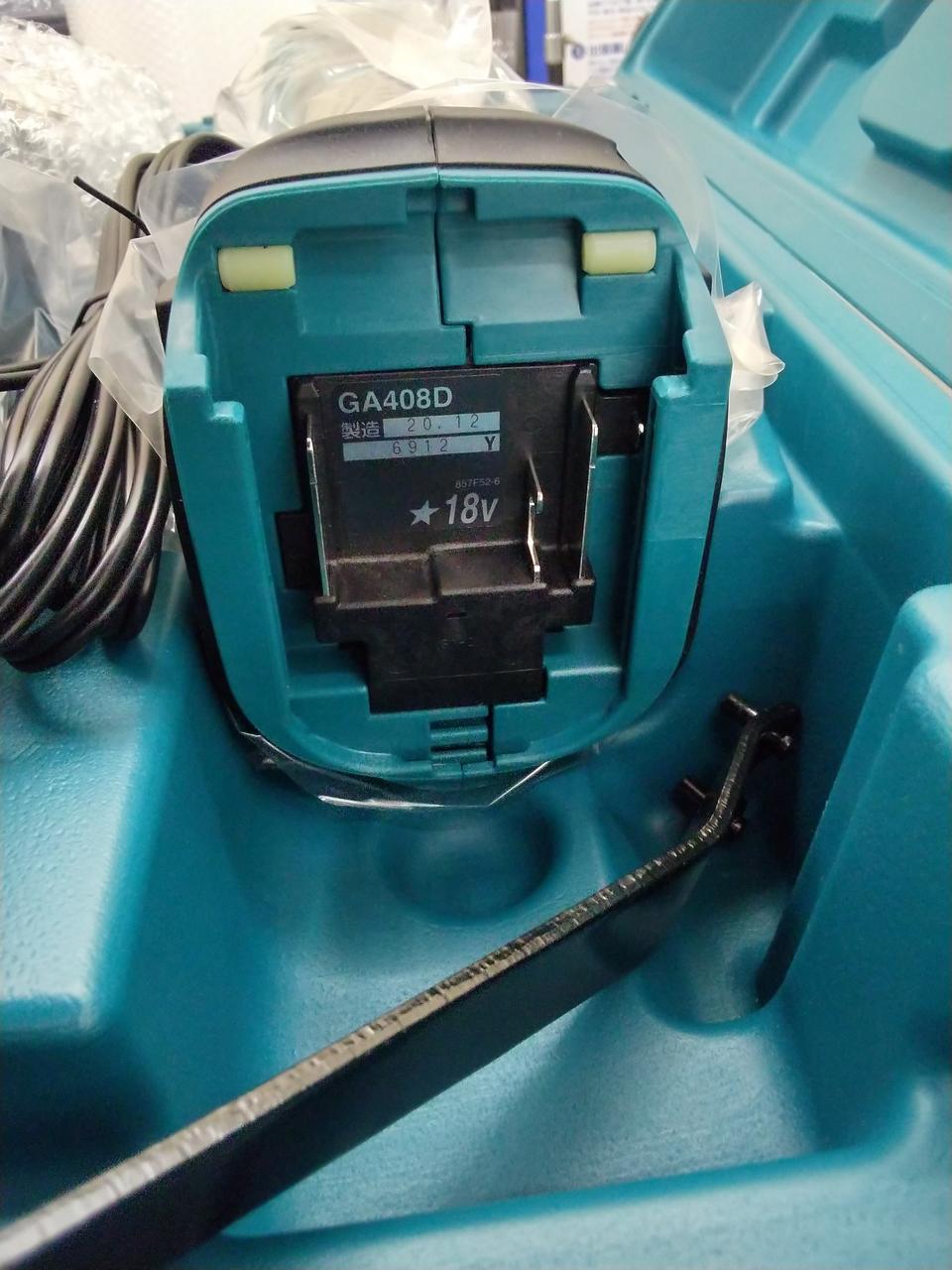 マキタ18VグラインダーGA408DRGX中古品 酷かっ