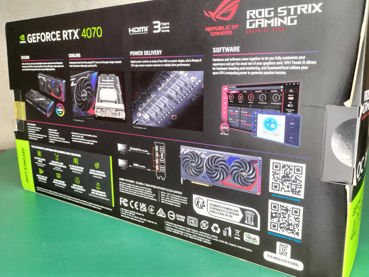 【新品・本日発送！】GeForce RTX 4070 asus未開封購入証明書付 新品未開封ASUS GeForce RTX 4070 OC Edition